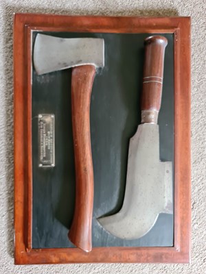 Lot 286 - A presentation plaque to Sir George A Bonner...
