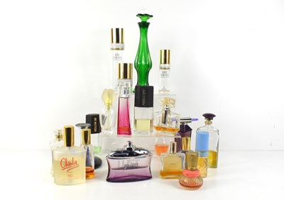 Lot 27 - A group of part-used perfume bottles, to...