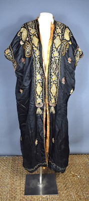 Lot 1 - A vintage early 20th century Chinese silk robe,...