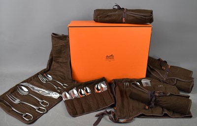 Lot 480 - A Hermes Atalier cutlery set, comprising six...