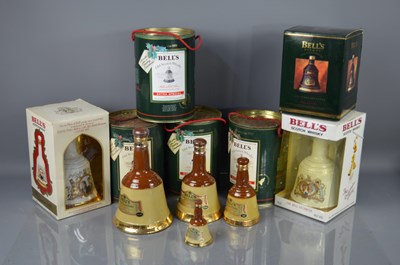 Lot 508 - A group of five Bell's Whisky decanters, all...