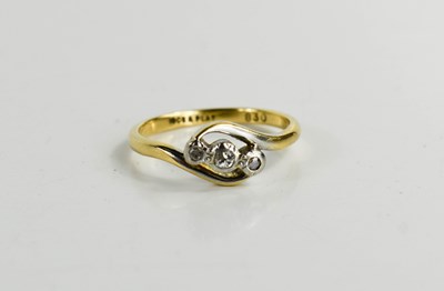 Lot 101 - A vintage 18ct gold, platinum and diamond...