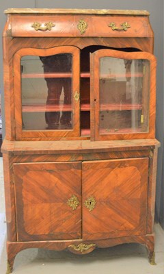 Lot 658 - A 19th century French kingwood cabinet, with...
