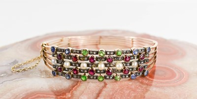 Lot 10 - A 19th century gold (tested as 14ct), diamond,...