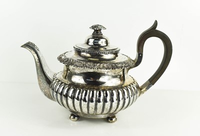 Lot 477 - A David Andersen 830 silver teapot, pattern...
