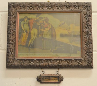 Lot 328 - A 19th century commemorative print, likely on...