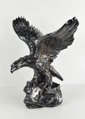 Lot 412 - A Camelot silver clad sculpture of an eagle...