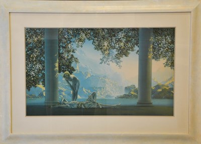 Lot 550 - Two prints: Maxwell Parish, Daybreak, colour...