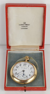Lot 50a - An Illinois Bunn Co gold plated open faced...