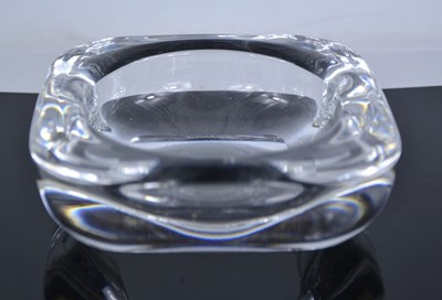 Lot 71 - A Holmegaard glass ashtray, etched with...