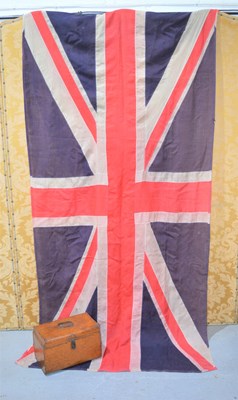 Lot 494 - A very large vintage linen Union flag,...