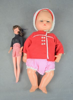 Lot 486 - A Tiny Tears original doll, and a vintage doll