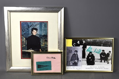 Lot 86 - A collection of Beatles related autographs to...