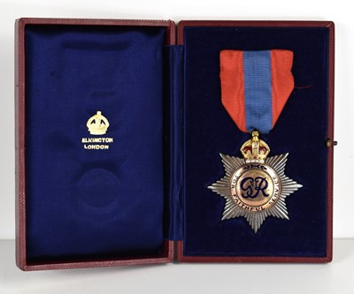 Lot 49 - A George V silver and enamel Imperial Service...