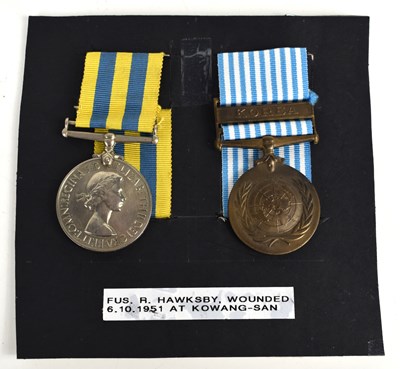 Lot 45 - A United Nations Korea Service Medal and the...