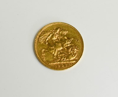 Lot 69 - A Queen Victoria widow head gold sovereign,...