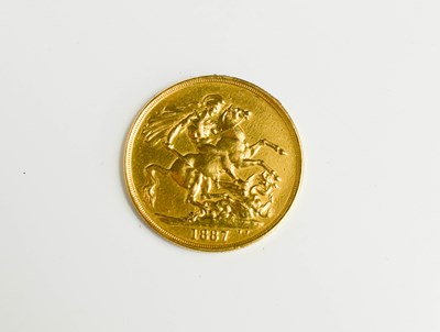 Lot 63 - A Victorian Jubilee head gold double sovereign,...