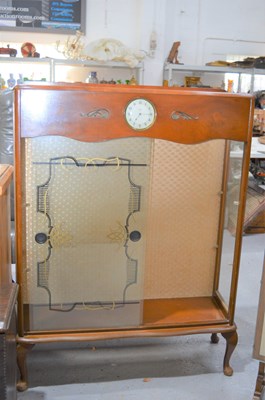 Lot 615 - A mid 20th century display cabinet, the top...