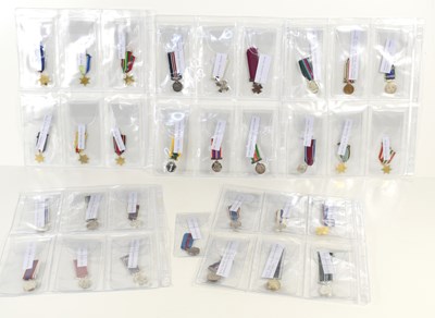 Lot 29 - A collection of miniature medals to include...