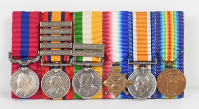 Lot 33 - A miniature medal group comprising of The...