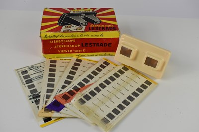Lot 243 - A Lestrade stereoscope in original box with...