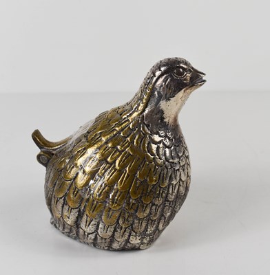 Lot 140 - A silver plated novelty ashtray in the form of...