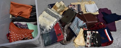 Lot 268 - A large collection of scarves and shawls,...