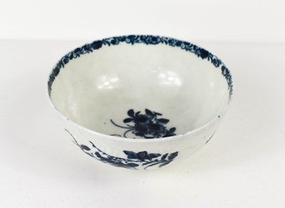 Lot 235 - A First Period Worcester blue and white bowl,...