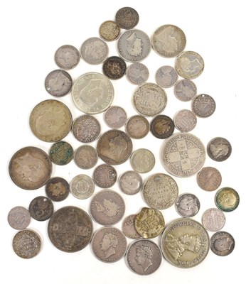 Lot 72 - A quantity of George IV and later silver...