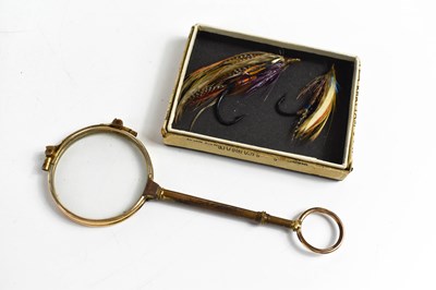 Lot 253 - Fishing Interest: two Edwardian salmon flies,...