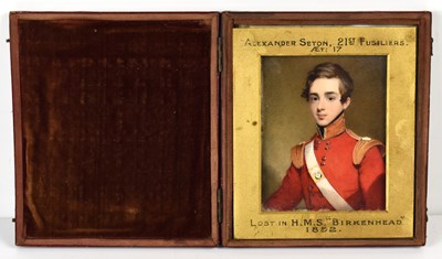 Lot 429 - A 19th century portrait miniature of...