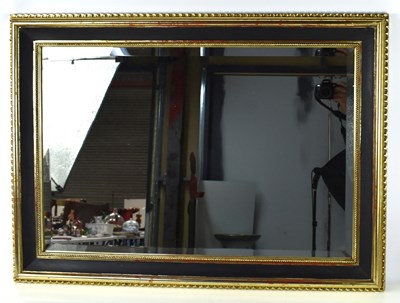 Lot 492 - A 20th century over-mantle mirror, with...