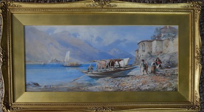 Lot 423 - David Hall McKewan (1817-1873): Lake Como,...