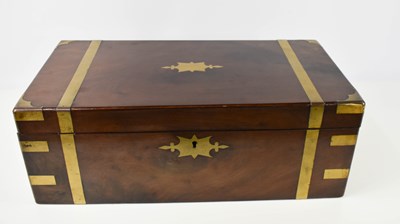 Lot 474 - A 19th century mahogany and brass bound...