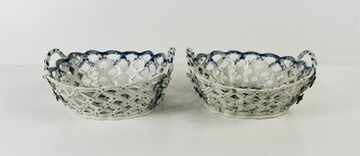 Lot 241 - A pair of Worcester First Period baskets, with...
