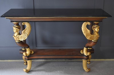 Lot 510 - A 20th century marble topped and parcel gilt...