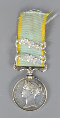 Lot 468 - A Crimea war medal with two clasps, unamed,...