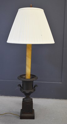 Lot 498 - A table lamp in the form of a classical urn...