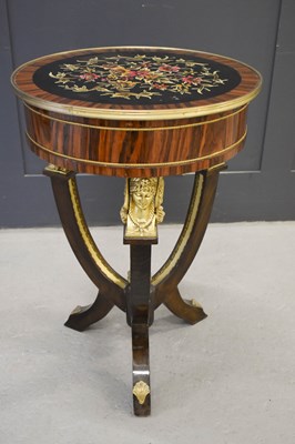 Lot 478 - An early 20th century French empire circular...
