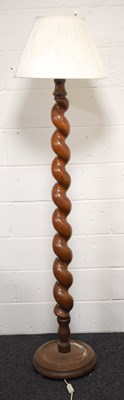 Lot 457 - A Victorian mahogany standard lamp, in a bold,...