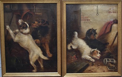 Lot 416 - A pair of 19th century oil on canvas, by...
