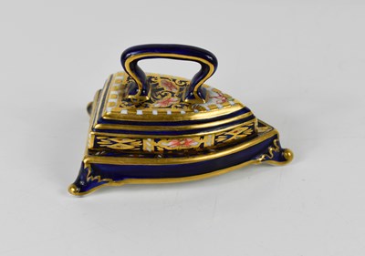 Lot 213 - A Royal Crown Derby miniature Imari pattern...