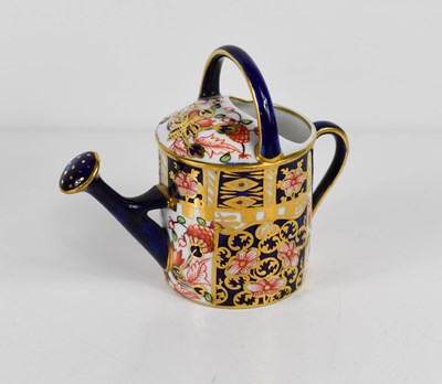 Lot 205 - A Royal Crown Derby miniature Imari pattern...