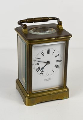 Lot 444 - A brass carriage clock by Dent of London, with...