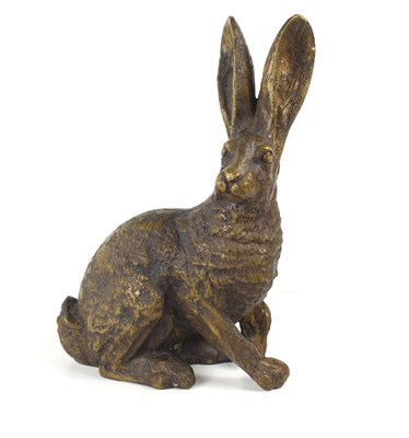 Lot 129 - A bronze sculpture modelled in the form of a...