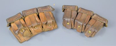 Lot 457 - A pair of German Kar 98 ammo pouches, one...