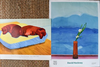 Lot 412 - Two David Hockney prints, one titled The Met,...