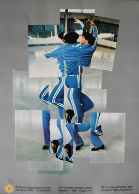 Lot 406 - A poster print of the Winter Olympics, 1984.