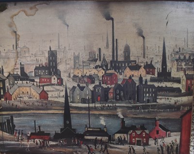Lot 407 - A Stephen Lawrence Lowry print on board.