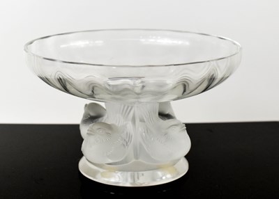 Lot 202 - A Lalique Nogent clear and frosted glass bowl...